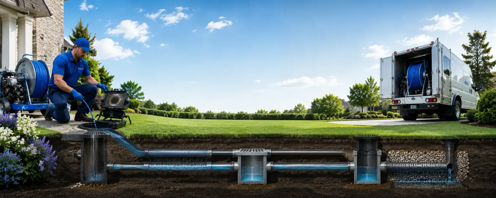 Outdoor drain cleaning information for Sheldon, IL